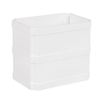 联塑 LESSO PVC-U方形雨落水配件方管直通PVC-U方形雨落水配件 白色 dn110×73