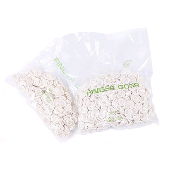 伏兴一次性乳胶手套 耐磨防滑防护 500g(约900只) 乳白色FX520 均码