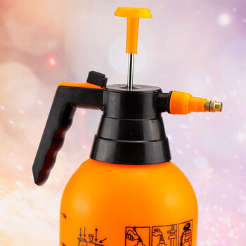 海斯迪克 气压式喷壶 塑胶洒水壶 喷水壶清洁工具 橙红3L HKZ-122