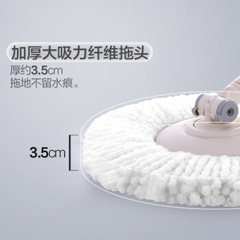 大卫旋转拖把头细细拖系列拓朴拖把配件单个装