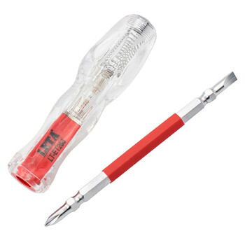 勒塔（LETA）5*75mm两用十字一字螺丝刀 接触式测电笔 电工电笔工具LT-ET268