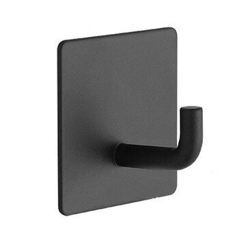 益美得 LSL8453 304不锈钢免打孔厨房墙壁入户挂衣勾子 A款亮光8个装