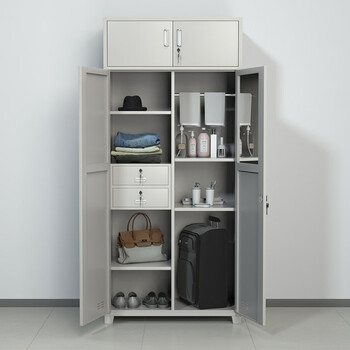 京度单人衣柜学校单位宿舍加厚更衣柜钢制铁皮双门物品储物柜可定制单人衣柜