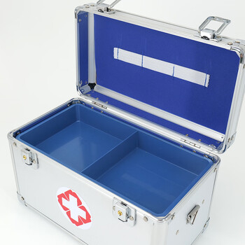 冰禹 BYaf-40 多功能铝合金医药箱 手提急救药箱 急救医药箱 11寸（28*16*17cm）