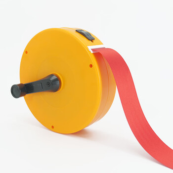 冰禹 BYly-90 加厚施工安全警戒带 帆布警戒线 厂区井口伸缩式隔离带 100米警戒线