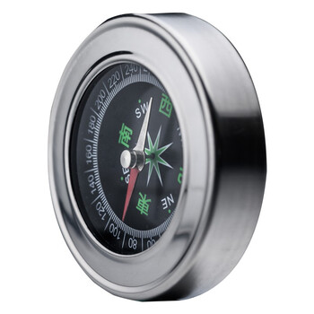 劳博士（LABORS）60mm多功能金属罗盘 不锈钢 中英文指南针 指北针户外车载轮船用指南针