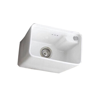 星期十阳台陶瓷洗拖把槽池卫生间落地式114台控升级版一键下水+入墙龙头防堵下水器45cm*29cm*40cm定制