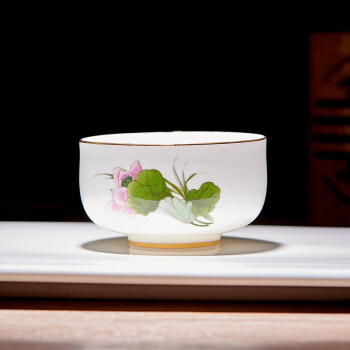 陶瓷功夫小茶杯单个手绘主人杯单个茶盏品茗杯茶具功夫小茶杯陶瓷杯薄