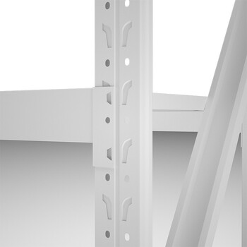 京度货架单层称重300kg四层可定制2000*2000*600白色仓储货架置物架JD-HJ-300W01储物架