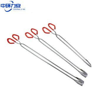 中环力安【不锈钢电镀68cm带胶套】户外环卫加长不锈钢垃圾拾物器