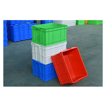 苏彩塑料周转箱长方形加厚胶框大号工业整理箱中转物流筐可加盖子SCZLK-4112