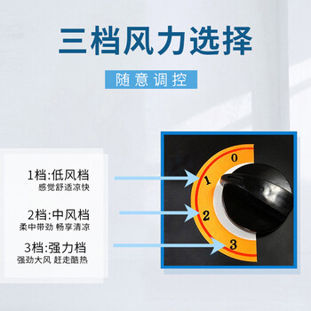 亿望（yiwang）工业挂壁风扇 大风量摇头牛角扇 工厂商用车间风扇 FS-650型壁扇塑叶