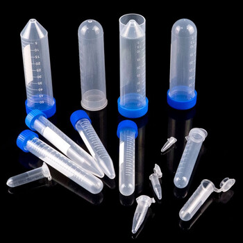 海斯迪克 HK-148 塑料离心管 带刻度EP管种子瓶 尖底/圆底离心管 10ML尖底螺盖（100个）