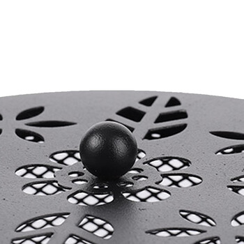 益美得 蚊香底座 圆孔古铜色手提镂空蚊香支架便携手提蚊香托盘 LD031