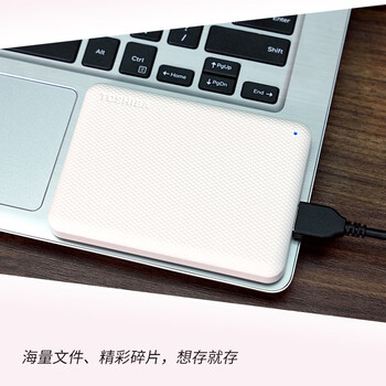 东芝（TOSHIBA）2TB 移动存储 移动硬盘 小小白桃 V10系列 兼容Mac 便携 高速传输 密码保护 照片备份