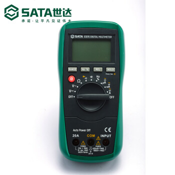 世达（SATA）03015  数字万用表万用表电流表电阻温度电压勾表  1台