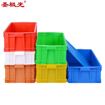 圣极光周转箱带盖收纳箱塑料整理箱物流搬运箱505*355*240可定制G2420