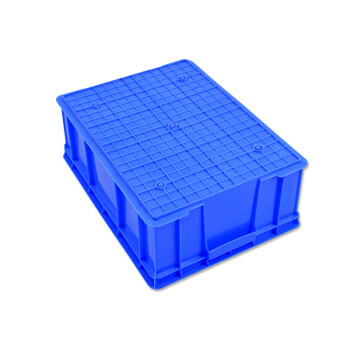 炜天 周转箱塑料塑胶框工业物料箱塑料框胶箱塑料箱加厚外箱尺寸510*350*170mm蓝色
