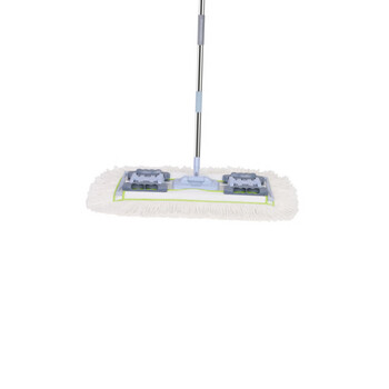 亿丽佳 平板拖把大号尘推木地板大理石瓷砖吸水棉纱平板拖把（潇洒600铝板） 5件/组