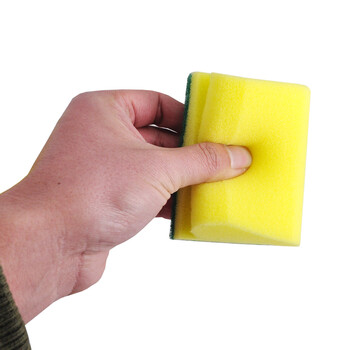 超宝 C-092 海绵刷洗碗巾擦海绵擦去污布厨房刷碗刷锅擦拭布清洁用刷海绵块方形 20个装