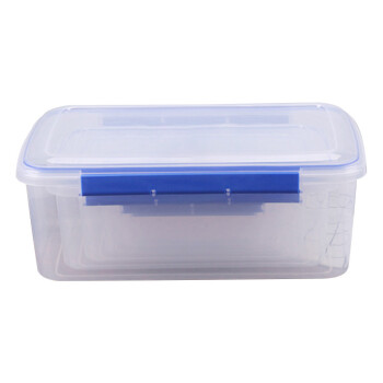 兰诗（LAUTEE）BS-887塑料保鲜盒长方形收纳盒商用厨房泡菜冷冻盒密封盒 5.5L