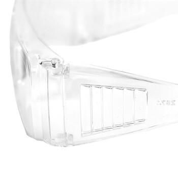 安小侠 护目镜隔离劳保防护眼镜工业骑行高铁机场防尘抗冲击防刮擦双面防雾 百叶窗款