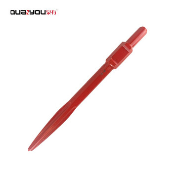 泉有（quanyou）电镐镐钎镐头凿子 五坑 四坑 六角尖凿 扁凿电动工具附件 QY-65A尖30*410（自磨）