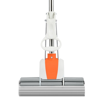 益美得 TTB-699  滚轮式挤水胶棉拖把伸缩杆免手洗懒人地拖 橙色27厘米