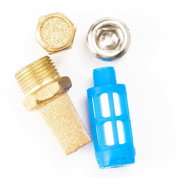 冰禹 BYA-80 气动消声器 电磁阀铜消声器 塑料消声器（默认蓝）4分10个