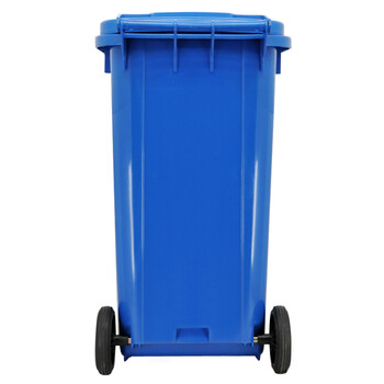 兰诗（LAUTEE）YY- 240B 可挂车户外环卫物业商用大号垃圾桶 蓝色240L