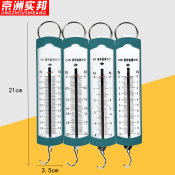 京洲实邦 飞碟条形拉力弹簧秤【10N/0.2分度值】ZJ-1190