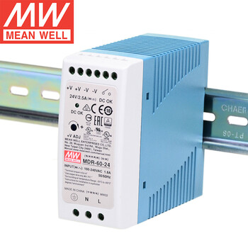 明纬（MEANWELL）MDR-60-24 工业DIN导轨型单组 明纬开关电源