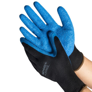 ANSELL 48-305 防滑耐磨掌浸涂层机械操作橡胶透气舒适防护手套 定做 7码 12双/打