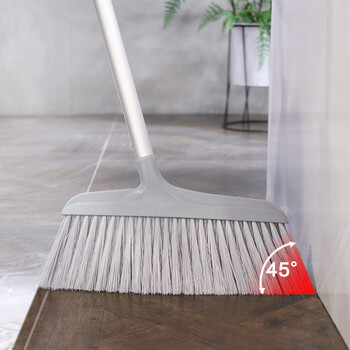 意大利施达扫把簸箕套装组合 长柄软毛家务笤帚 扫地扫水地板清洁工具神器 4节杆扫把配垃圾铲TM-DPC 353GY