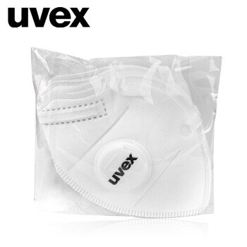 uvex优唯斯 1211防粉尘口罩防雾霾pm2.5 KN95防花粉 透气带阀 定做20个装 耳挂式