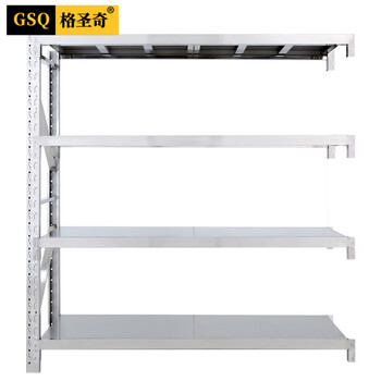 格圣奇201不锈钢仓储货架置物架简易收纳架可定制C2614副架1.2米
