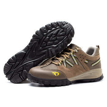 老管家 劳保鞋男钢包头防砸防刺穿安全鞋橡塑底舒适耐磨透气轻便工作鞋 273 棕色  39