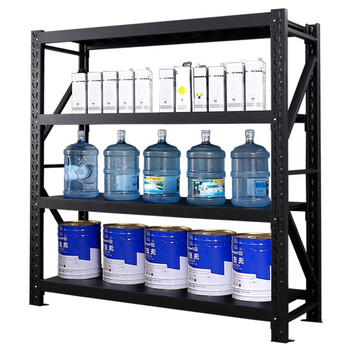 实邦（货架）黑色副架150*50*180=4层180kg 轻型货架 仓库货架