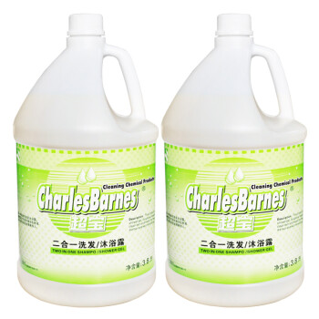 超宝（CHAOBAO）DFF031 二合一洗发/沐浴露酒店宾馆会所健身房专用洗发水沐浴乳保湿温和通用 3.8L*4桶