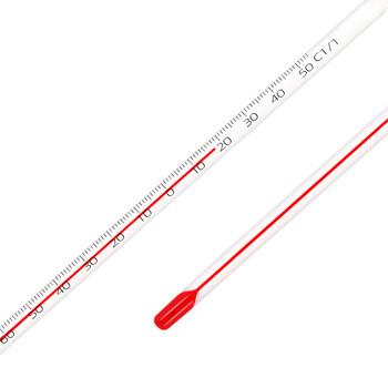 匡建仪表（CONJANT）中兴高精密温度计 工业玻璃棒液体测温仪 手工雕刻款 -100+50℃(红水款分度值1) 