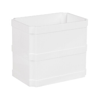 联塑 LESSO PVC-U方形雨落水配件方管直通PVC-U方形雨落水配件 白色 dn110×73