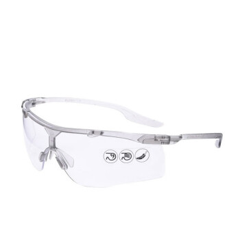 代尔塔101138护目镜 透明PC防刮擦防飞溅飞沫防雾防反光工业劳保骑行安全眼镜 透明