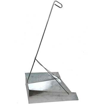 花锦颂 大容量垃圾铁皮撮箕畚斗畚箕垃圾斗垃圾铲户外庭院工厂学校环卫撮子 5个装