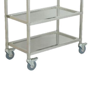 超宝（CHAOBAO）D-14A 不锈钢三层餐车（中号） 移动置物架 大堂茶水饮料车移动茶水甜品车