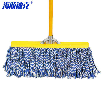 海斯迪克 gnjz-1207 工厂平板拖把 木杆棉线老式墩布 棉纱瓷砖拖水地拖普通拖把 木柄木质头56cm宽