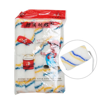 苏识 QJ0049 滚筒刷无死角滚刷乳胶漆小滚筒涂料滚筒 4寸棉线小拇指滚芯 （一包10个）