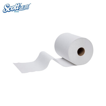 适高 Scott 商用大卷擦手纸176米有芯大盘大卷擦手纸 厕纸6卷/箱 商务酒店写字楼卫生间锁水擦手纸82280