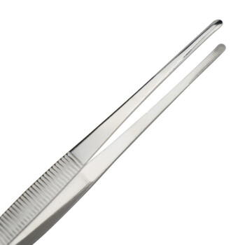 冰禹 BY-2310 不锈钢镊子 敷料镊子直头金属镊子 普通30cm（10个/包）