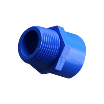 联塑 LESSO PVC-U给水配件外丝直接头 dn32XR1＂蓝色