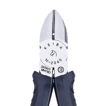 马牌（KEIBA）进口电工斜嘴钳N-206S电工钳(150mm 6寸)斜口钳 斜咀钳